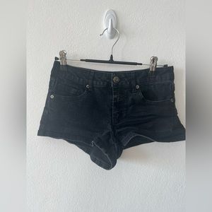 Forever 21 Black Denim Shorts